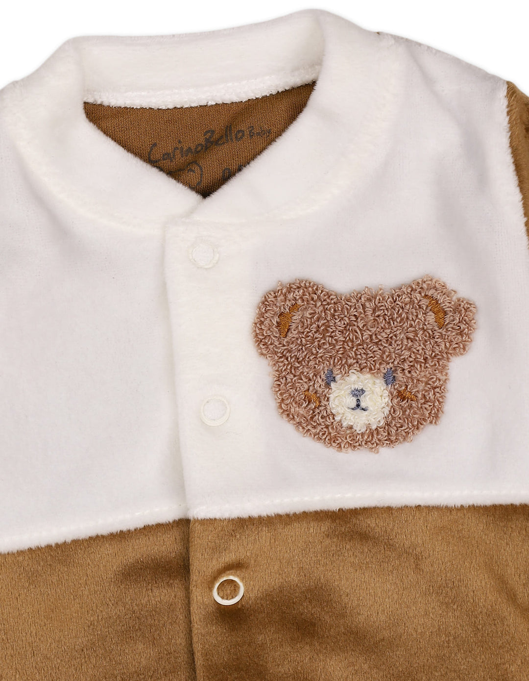 Newborn Winter Romper with Cap Bear Brown and White at Zubaidas Online Pakistan