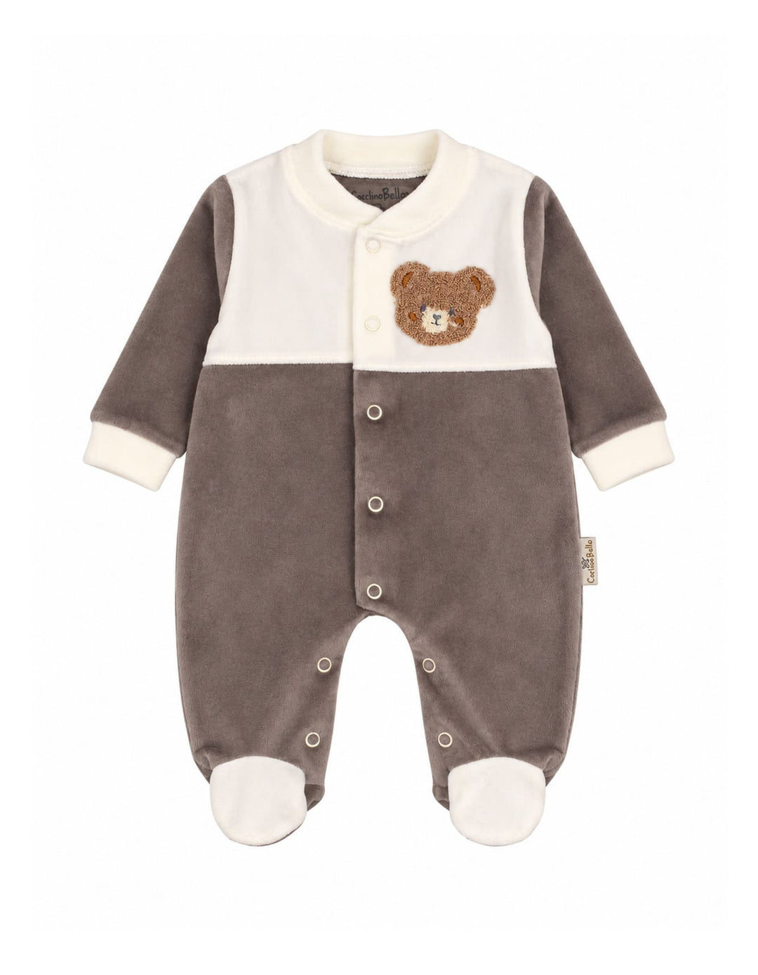 Newborn Winter Romper with Cap Bear Grey and White at Zubaidas Official Pakistan