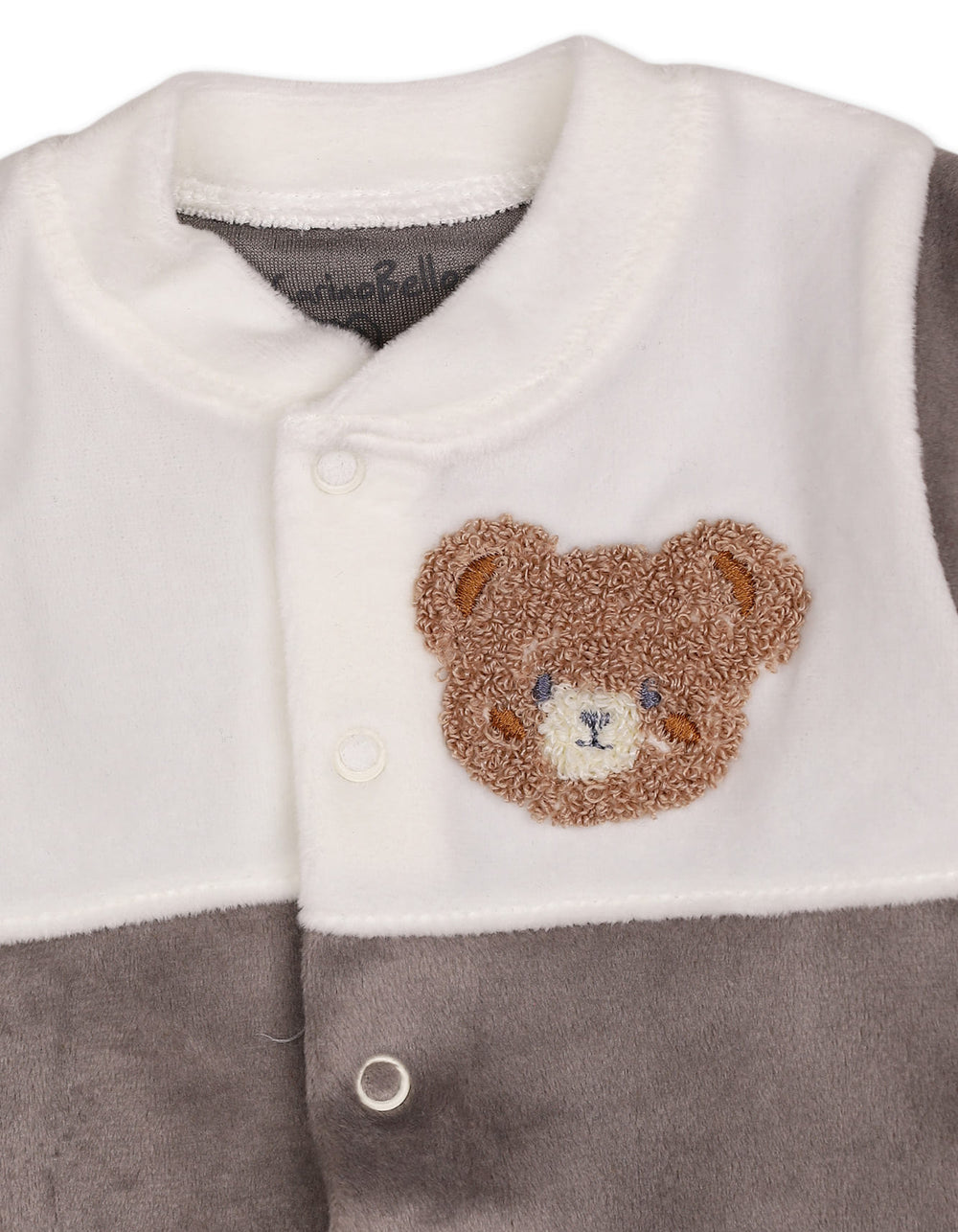Newborn Winter Romper with Cap Bear Grey and White at Zubaidas Official Pakistan