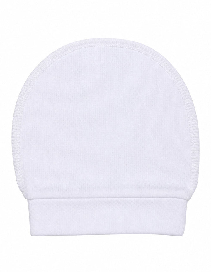Newborn Boys Winter Romper with Cap Crown Applique White at Zubaidas Online Pakistan