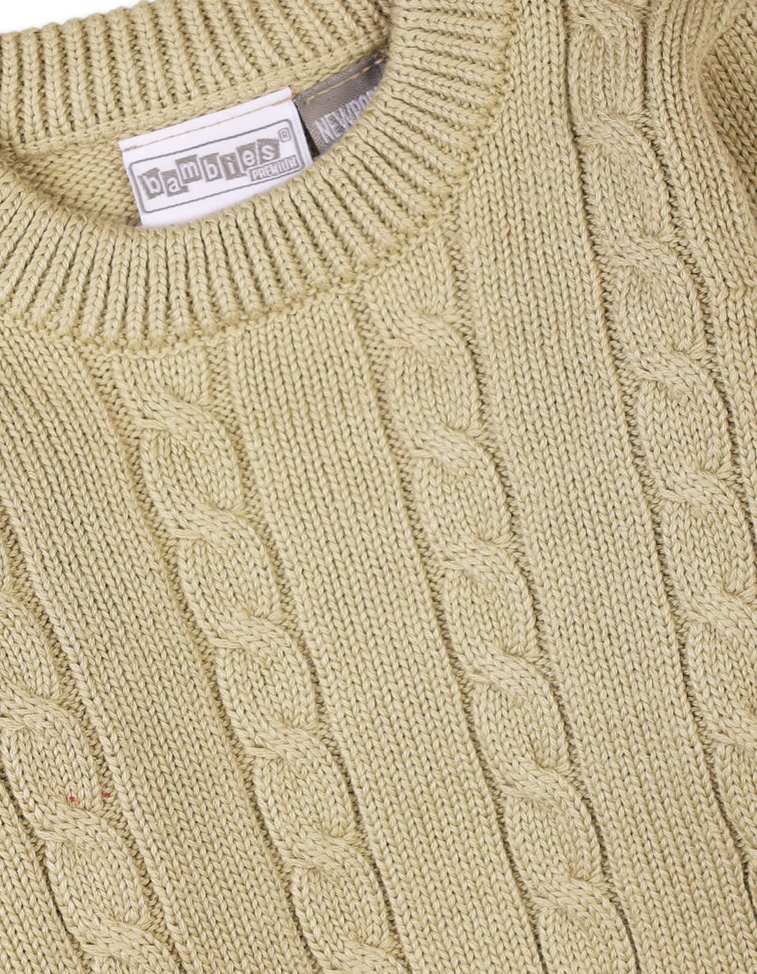 Newborn Winter Sweaters Bambies Cable Knit Beige at Zubaidas Pakistan