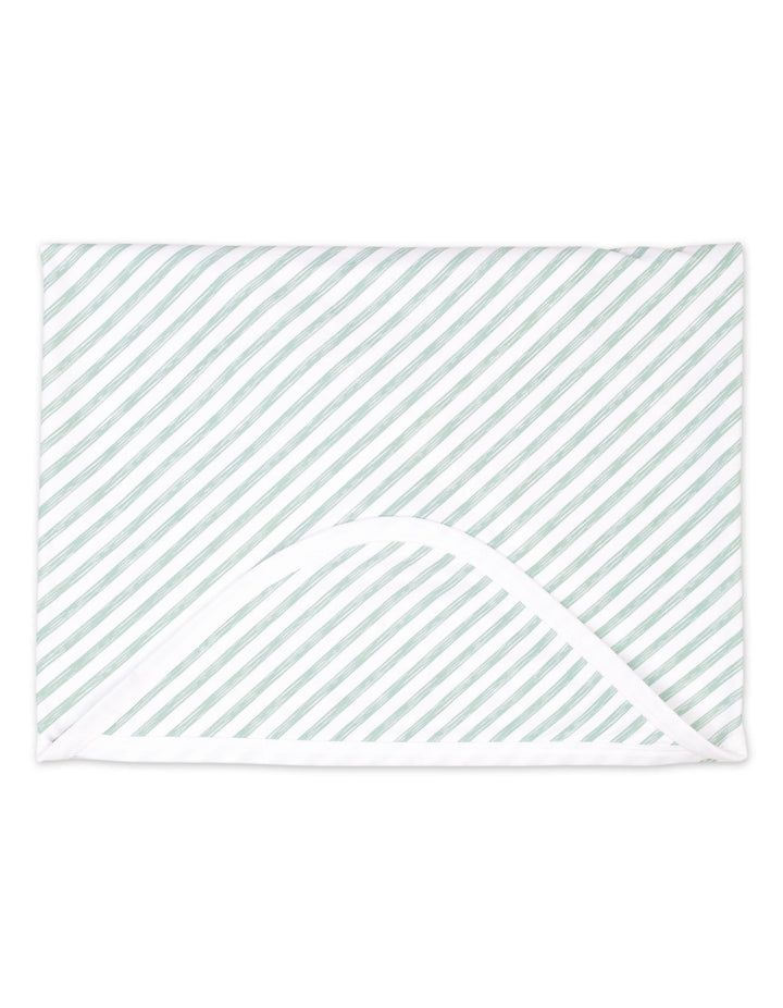 Newborn Wrapping Sheet Bambies Marine Green Stripes at Zubaidas Official Pakistan