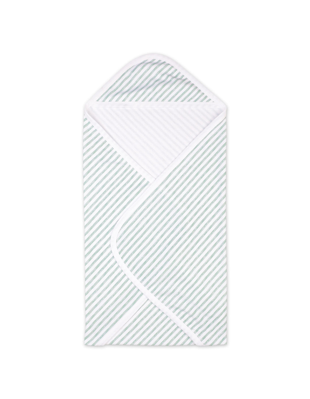 Newborn Wrapping Sheet Bambies Marine Green Stripes at Zubaidas