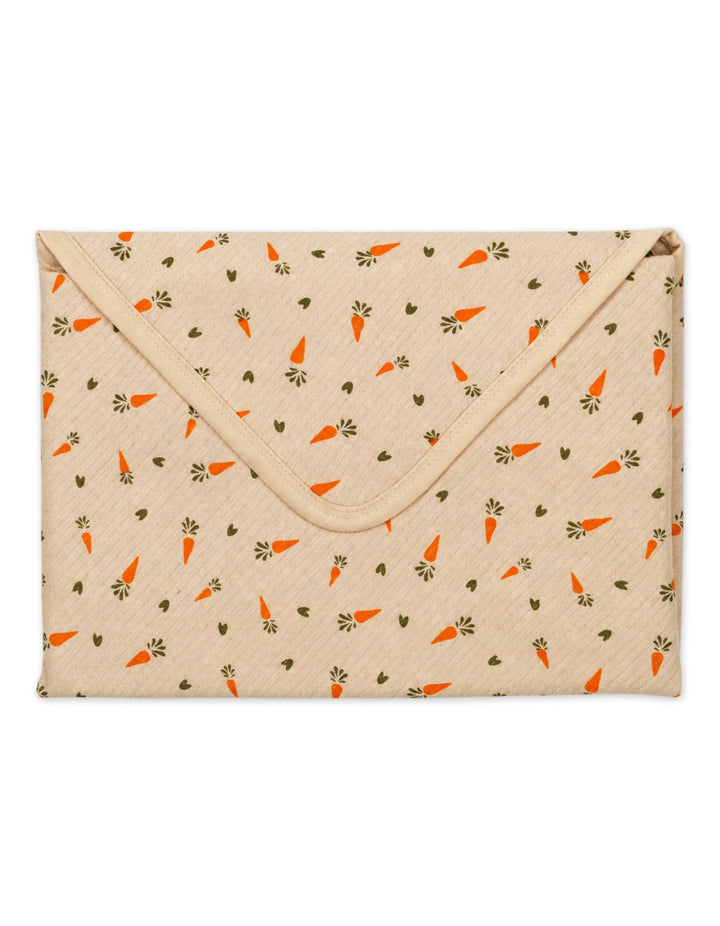 Newborn Wrapping Sheet Carrot Off White at Zubaidas Online Pakistan