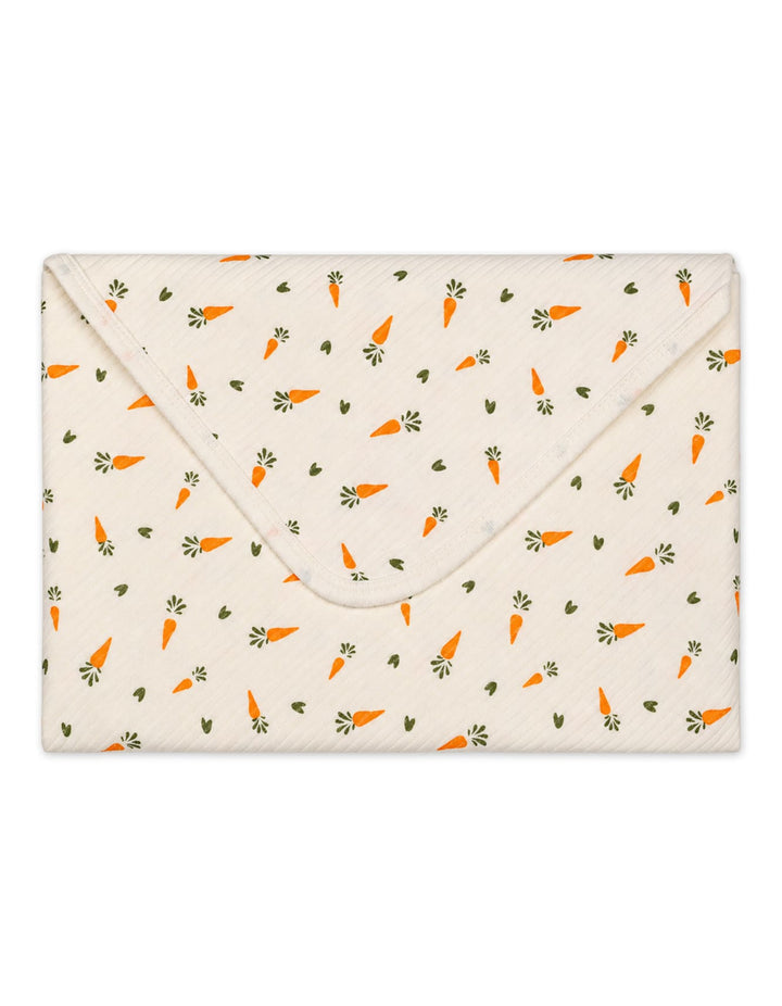 Newborn Wrapping Sheet Carrot Off White at Zubaidas Online Pakistan