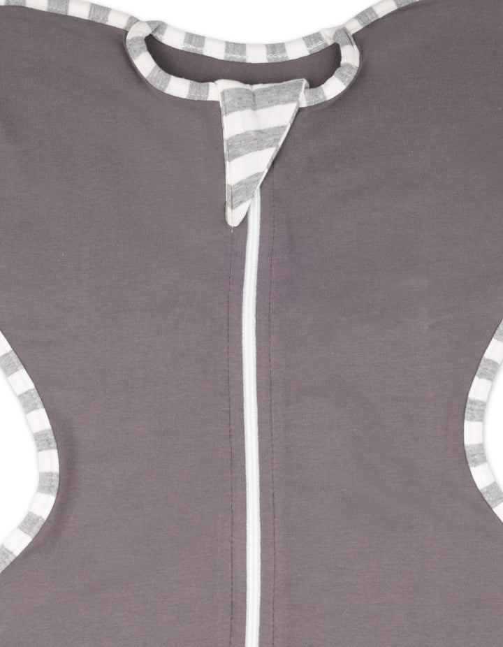 Newborn Zipper Swaddle Wrap Dark Grey at Zubaidas Official Pakistan