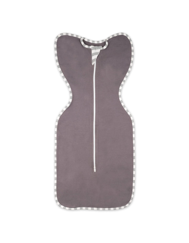 Newborn Zipper Swaddle Wrap Dark Grey at Zubaidas