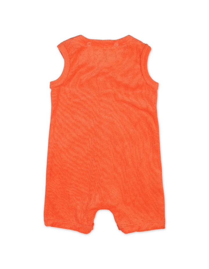 Newborns Baby Jumpsuit Bambies Detachable Hoodie Orange at Zubaidas Online Baby Store Pakistan