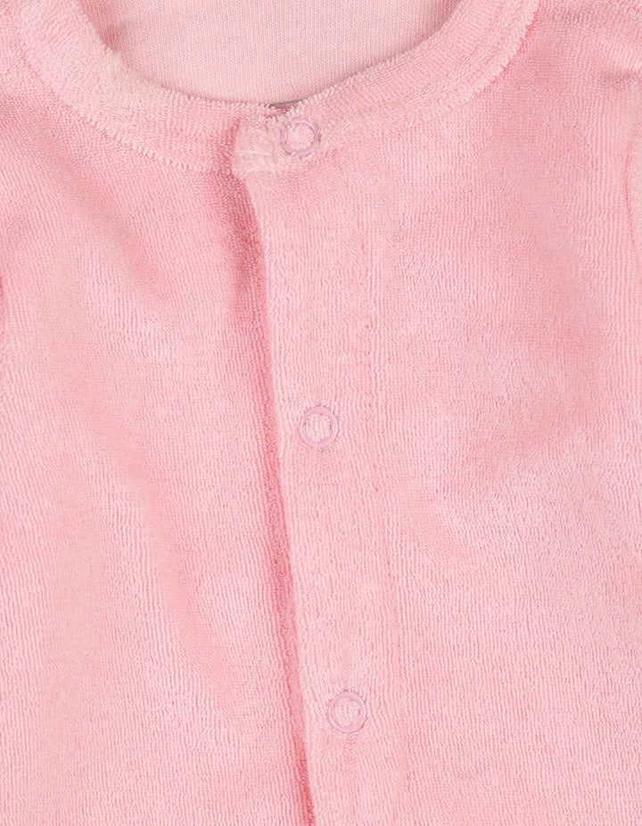 Newborns Baby Winter Romper Bambies Pink at Zubaidas Pakistan