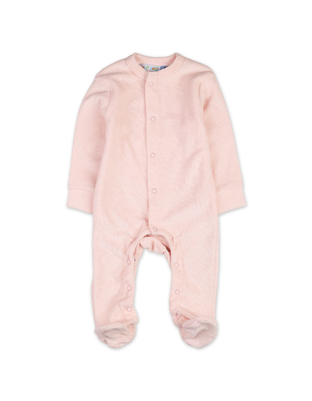 Newborns Baby Girls Winter Romper Bambies Striped Pink at Zubaidas