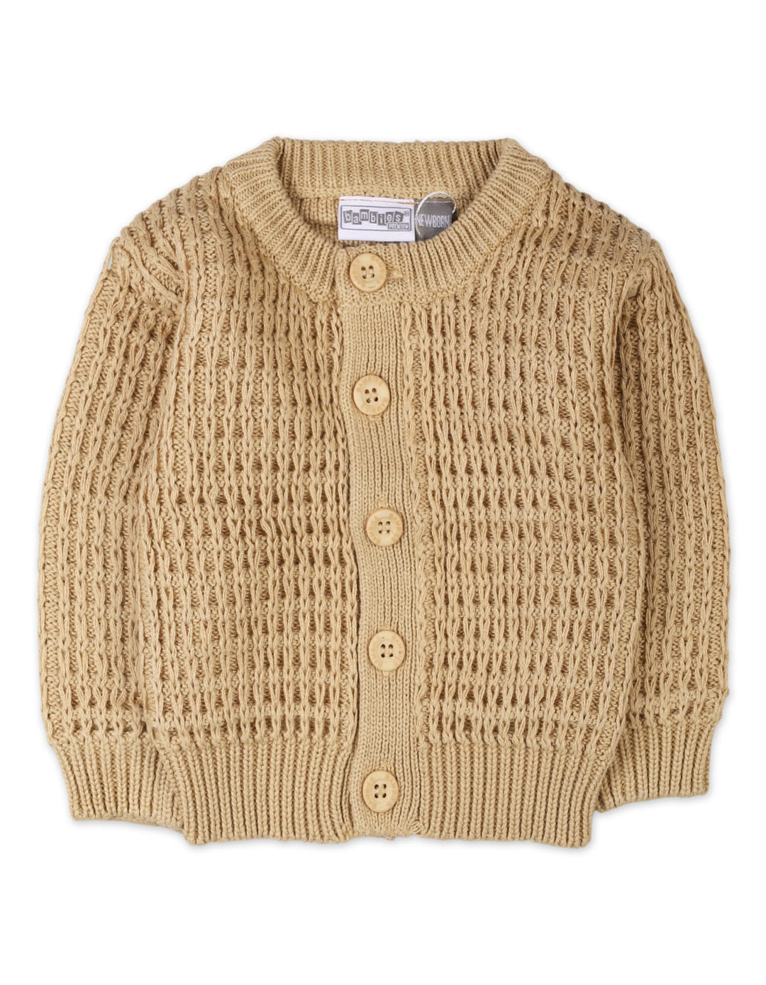 Newborns Knitted Winter Suit Bambies Beige at Zubaidas Pakistan