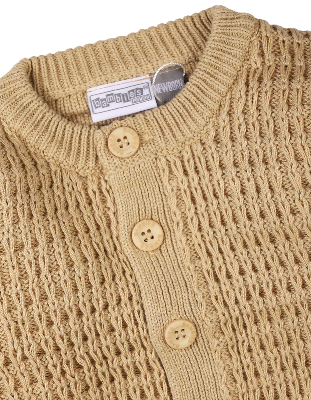 Newborns Knitted Winter Suit Bambies Beige at Zubaidas Best Online Baby Store in Pakistan