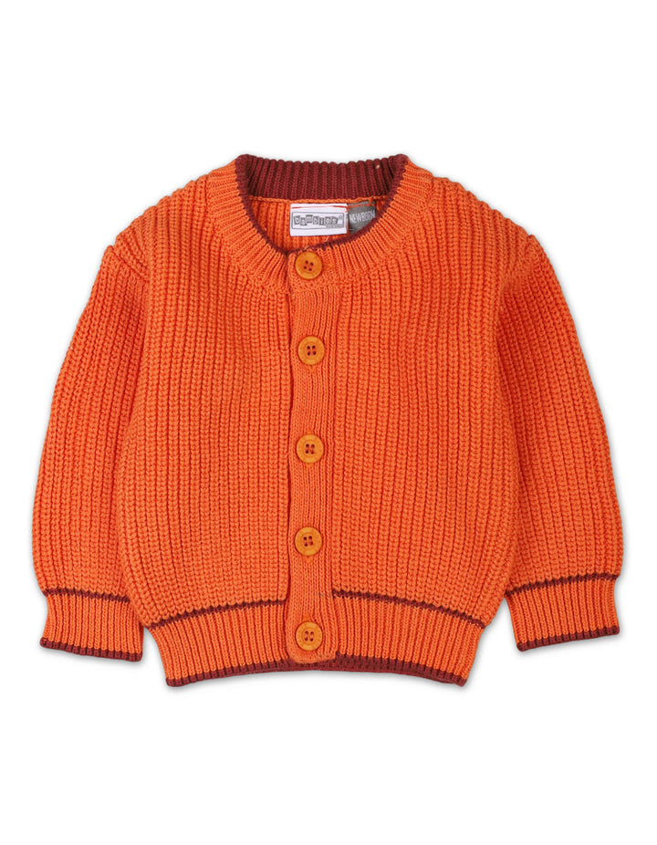 Newborns Knitted Winter Suit Bambies Orange at Zubaidas Pakistan