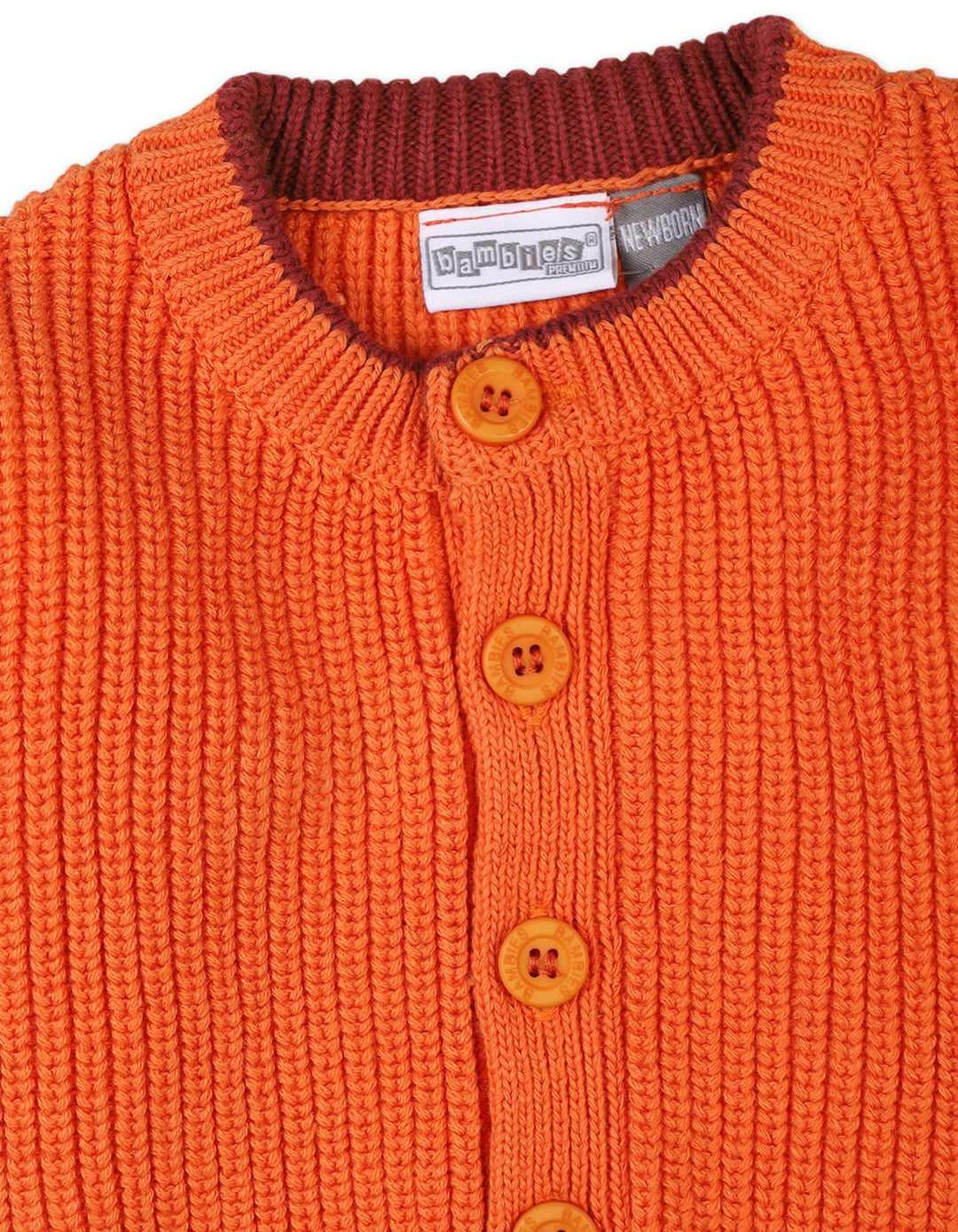 Newborns Knitted Winter Suit Bambies Orange at Zubaidas Best Online Baby Store in Pakistan