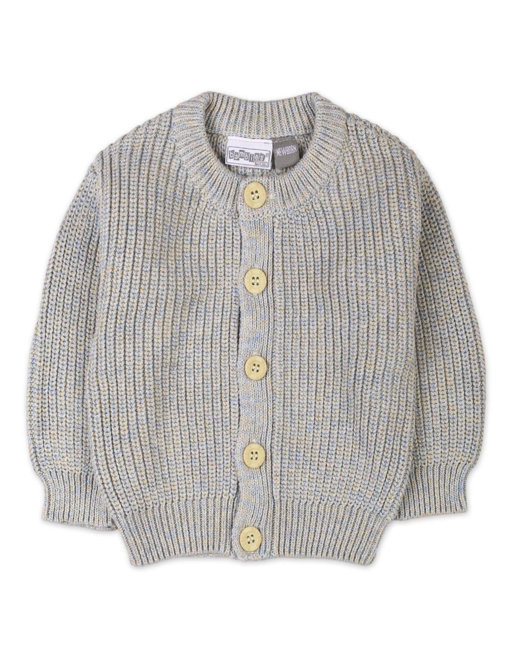 Newborns Knitted Winter Suit Set Bambies Light Grey at Zubaidas Pakistan