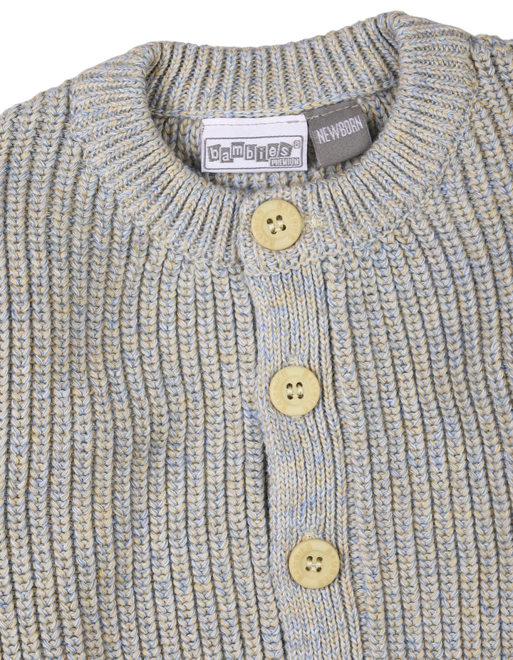 Newborns Knitted Winter Suit Set Bambies Light Grey at Zubaidas Best Online Baby Store in Pakistan