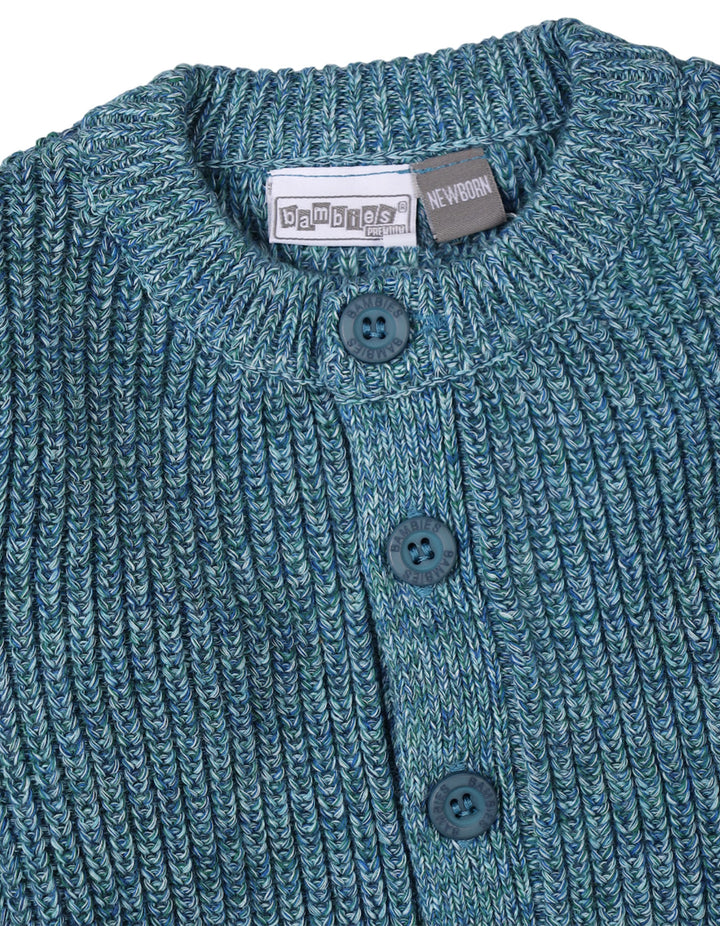 Newborns Knitted Winter Suits Bambies Greyish Blue at Zubaidas Best Online Baby Store in Pakistan