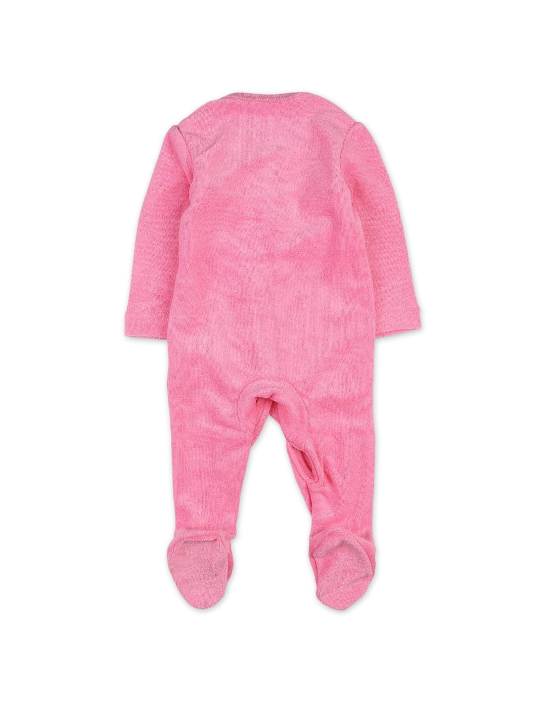 Newborns Winter Romper Bambies Pleats Pink at Zubaidas Official Pakistan