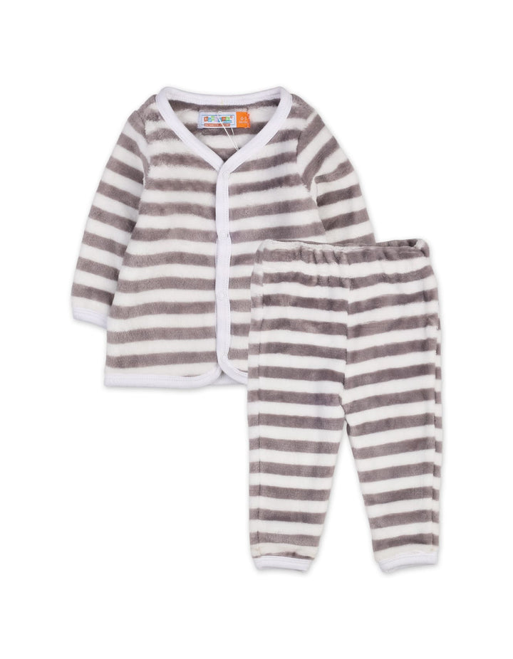 Night Suit Bambies Striped Grey at Zubaidas