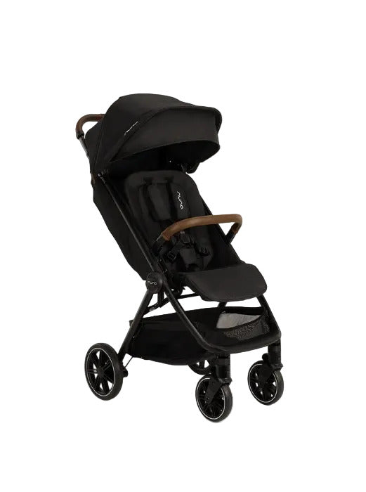 Nuna trvl lx Premium Baby Stroller with Rain Cover Caviar ST18101CVRGL at Zubaidas