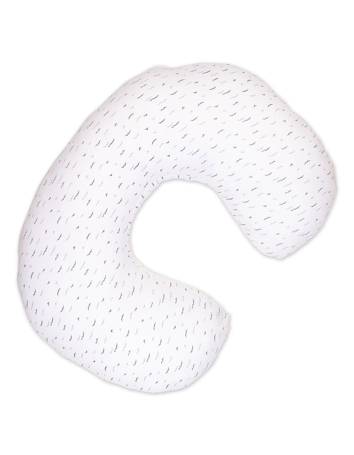 Nursing Pillow Bambies Ocean Birds Printed White at Zubaidas Official Pakistan