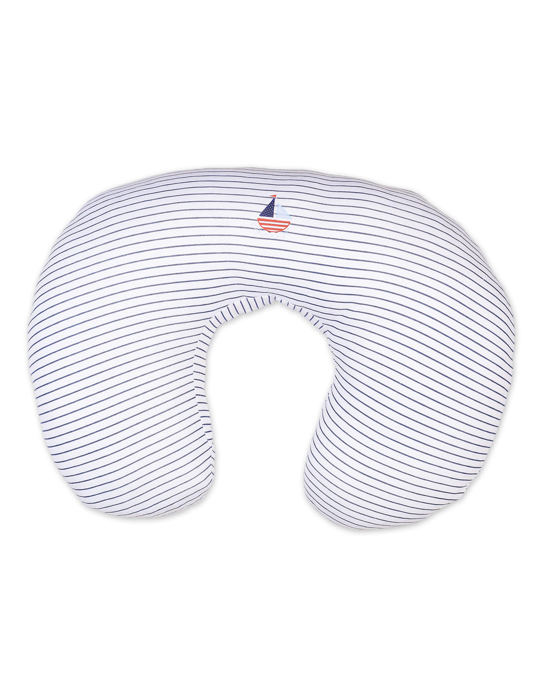 Nursing Pillow Bambies Ocean Stripes Navy Blue at Zubaidas