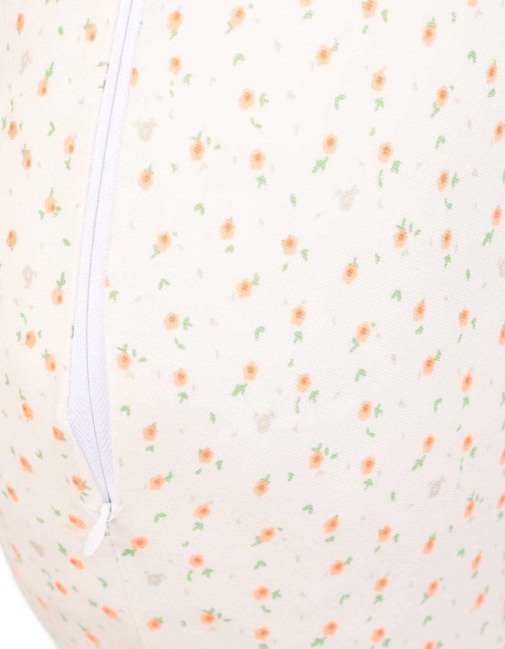 Nursing Pillow Bambies Peach Floral Printed Off White at Zubaidas Official Pakistan