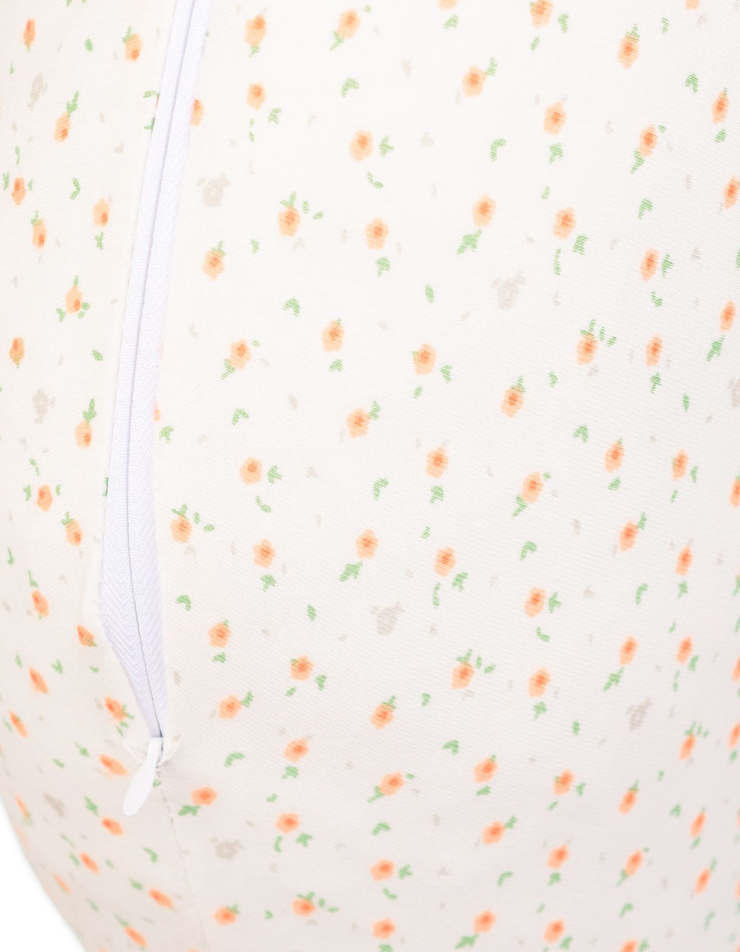 Nursing Pillow Bambies Peach Floral Printed Off White at Zubaidas Official Pakistan