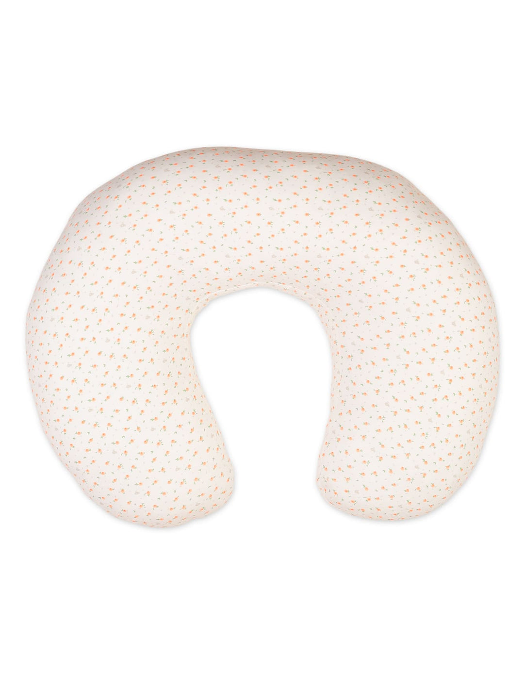 Nursing Pillow Bambies Peach Floral Printed Off White at Zubaidas