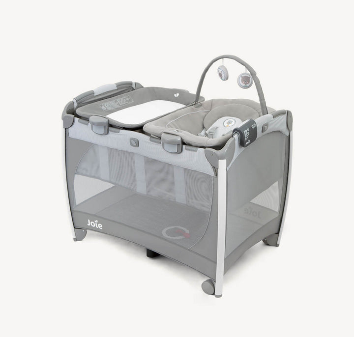 Zubaida’s Joie Travel Cot with Pop-Off Toppers Excursion™ Change & Bounce Portrait (P1402FAPOR000)