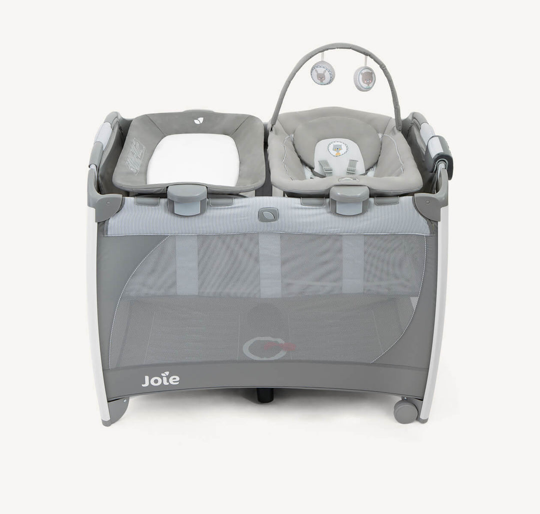 Zubaida’s Joie Travel Cot with Pop-Off Toppers Excursion™ Change & Bounce Portrait (P1402FAPOR000)