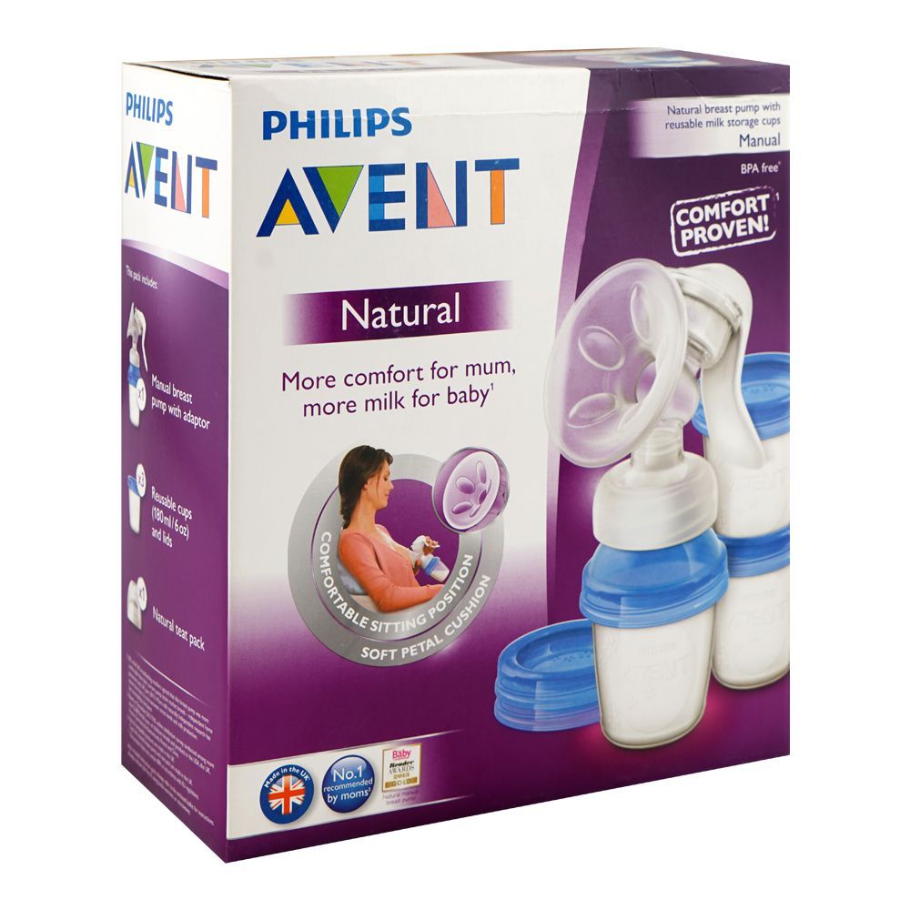 Philips Avent Manual Breast Pump with 3 Cups SCF330/13 at Zubaidas Official  Pakistan 
