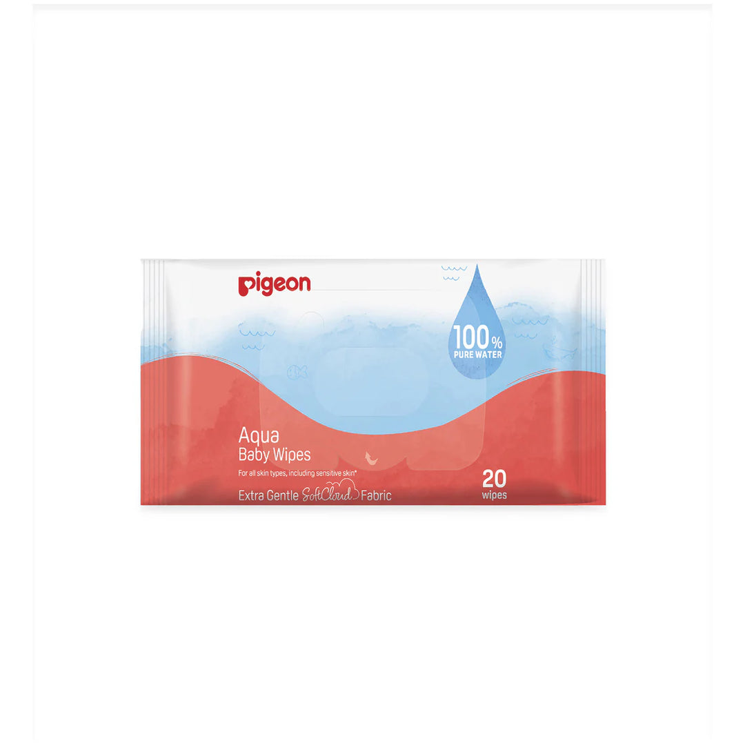 Pigeon Aqua Baby Wipes 20S P81396 at Zubaidas