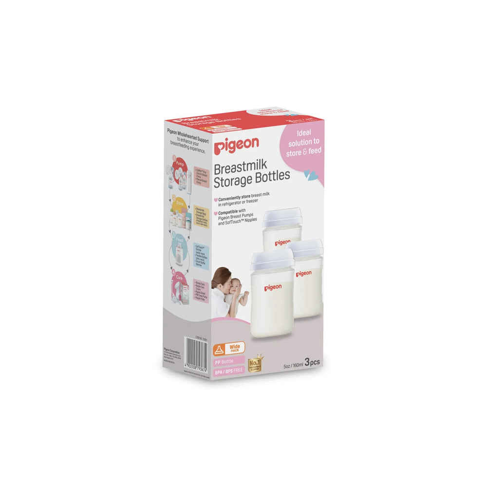 Pigeon Breastmilk Storage Bottles 160ML Pack of 3 A79367 at Zubaidas Official Pakistan