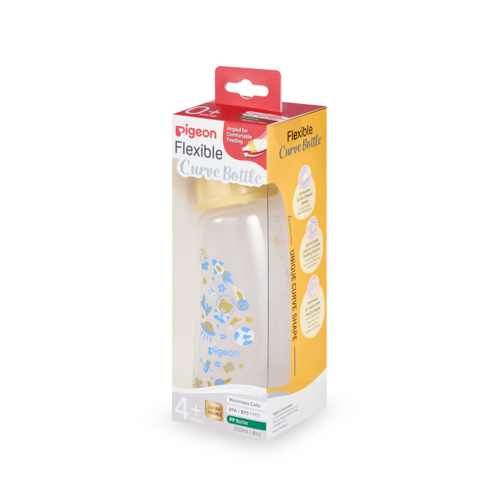 Pigeon Curve Nursing Bottle Pp 250ml Space - A80000 at Zubaidas