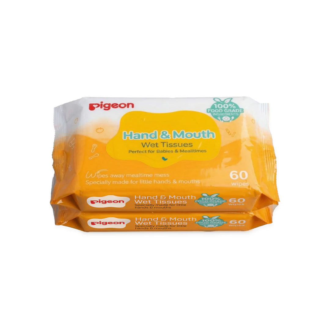 Pigeon Hand and Mouth Wet Tissues 60s 2In1 Refill P81407 at Zubaidas