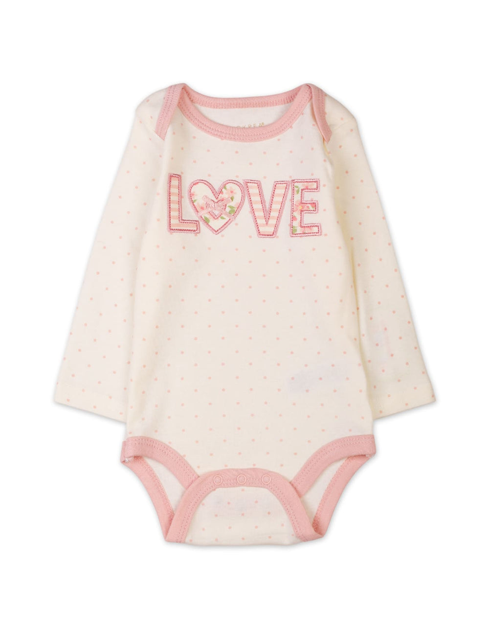 Pink Baby Girls Winter Bodysuits Pack of Three Soft Cotton Suits Bambies at Zubaidas Pakistan