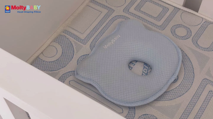 Master Molty Baby Blue Head Shaper Pillow at Zubaidas Number 1 Online Baby and Kids Store in Pakistan for over 50 years