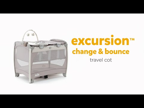 Zubaida’s Joie Travel Cot with Pop-Off Toppers Excursion™ Change & Bounce Portrait (P1402FAPOR000)