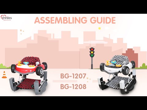 Tinnies Baby Car Shaped Walkers Blue T203 at Zubaidas