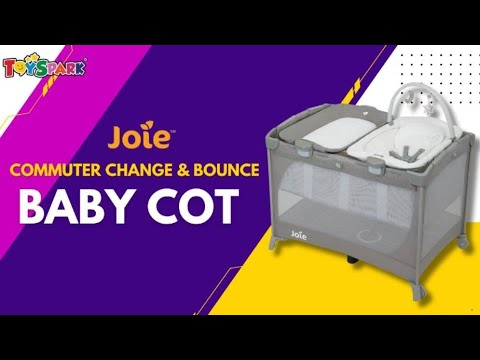 Travel Cot with Bouncer and Changer Joie Commuter Frankie Friends P1028NAFNF000 at Zubaidas Pakistan