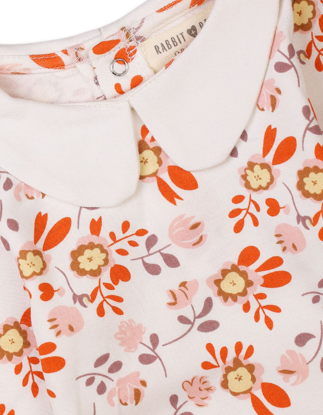 Red pinafore dress Bambies floral long sleeves bodysuit and matching headband for baby girls at Zubaidas Official