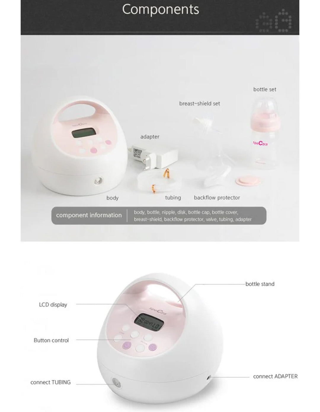 Spectra S2 Plus Hospital Grade Double Electric Breast Pump at Zubaidas Best Online Baby Store in Pakistan
