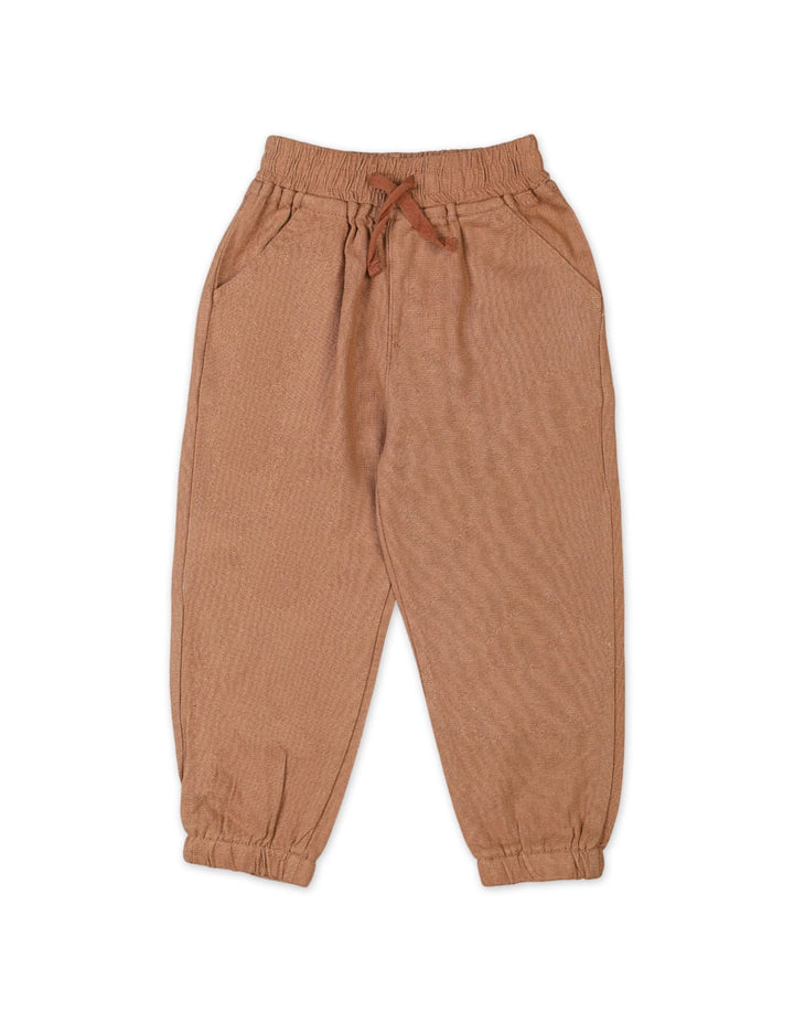 Stylish Winter Wear Sets Bambies Striped Shirt and Soft Brown Trousers at Zubaidas Offical Pakistan