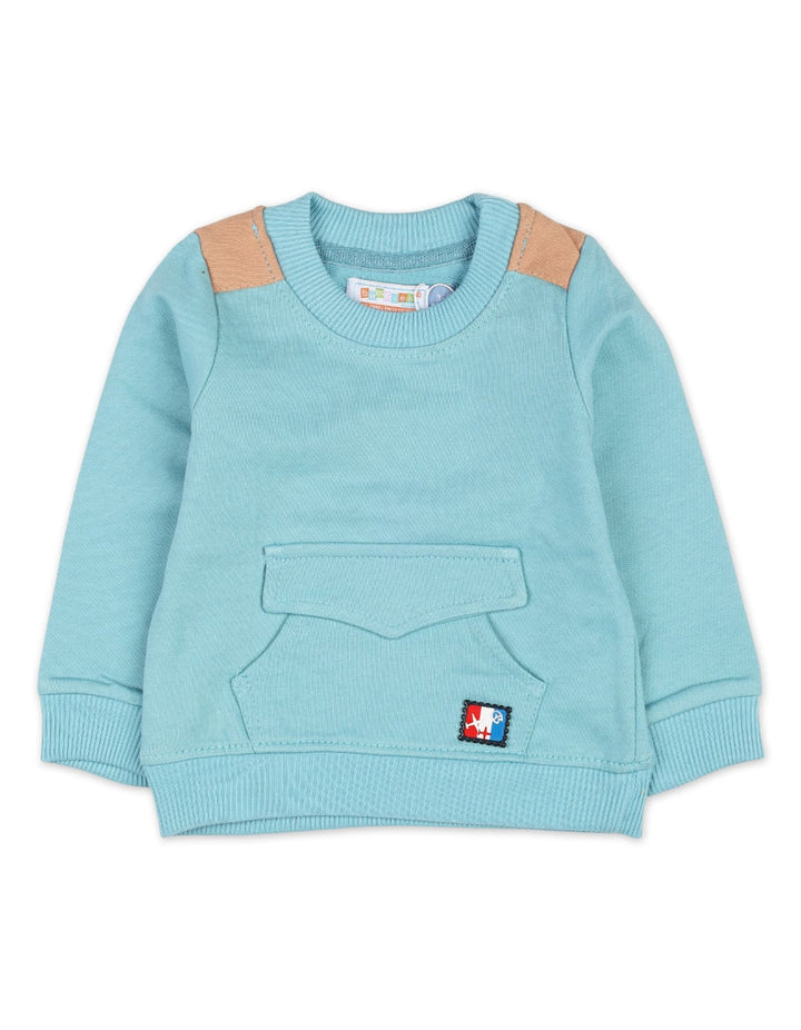 Sweatshirts Baby Boys Bambies Kangaroo Pocket Blue at Zubaidas