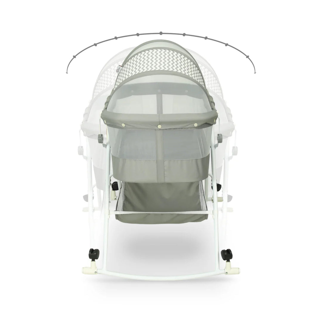 Tinnes Portable Baby Cradle Grey T803 at Zubaidas Best Online Baby and Kid Shop in Pakistan