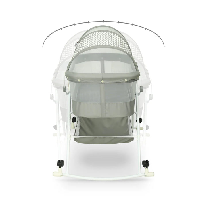 Tinnes Portable Baby Cradle Grey T803 at Zubaidas Best Online Baby and Kid Shop in Pakistan