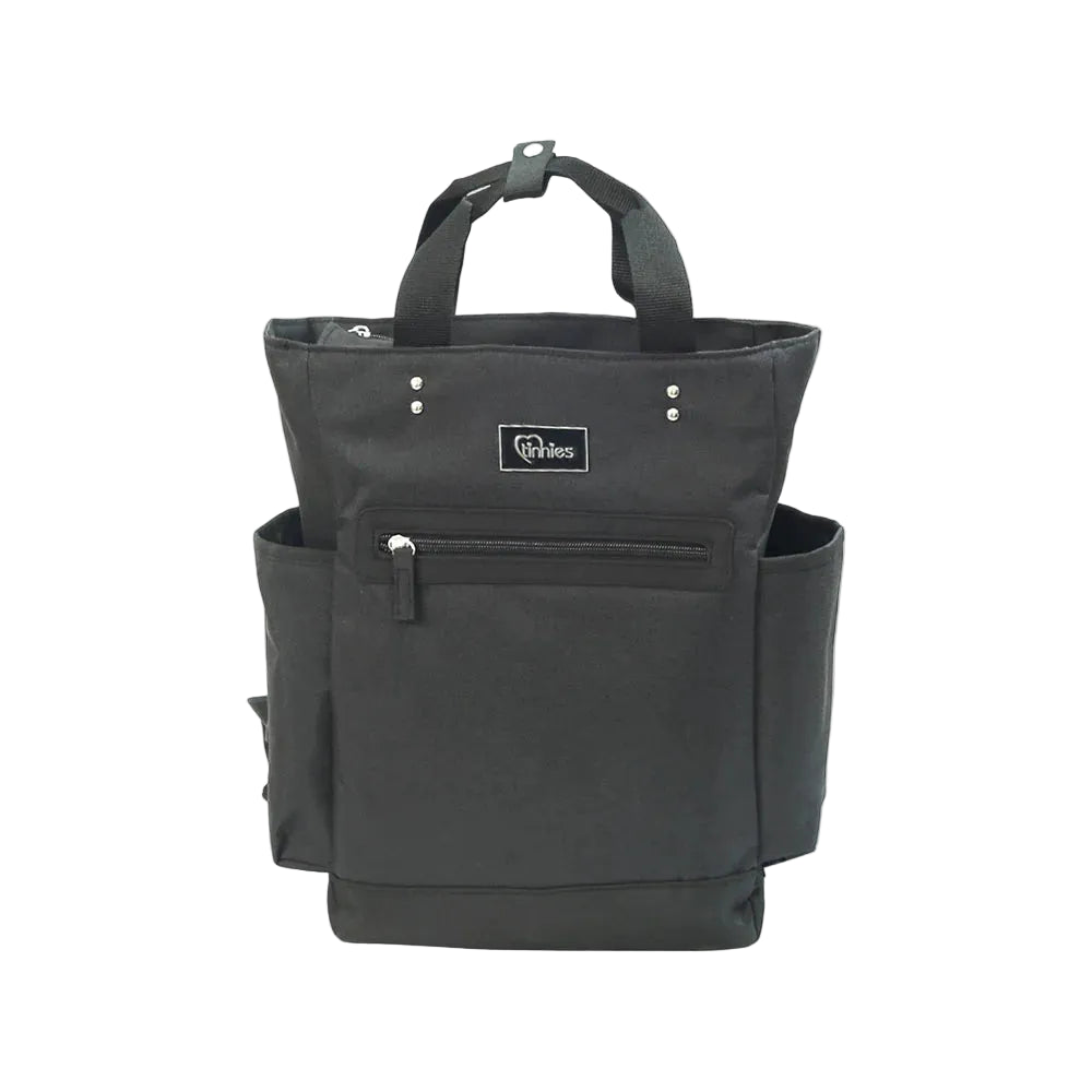 Tinnies Baby Diaper Bagpack Minimal Textured Black T5006-C at Zubaidas Official Pakistan