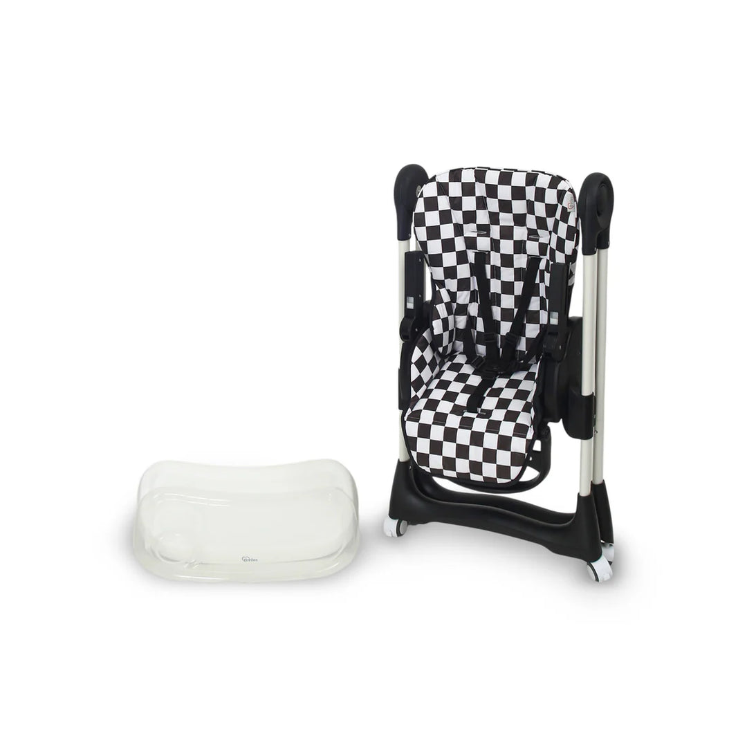 Tinnies Baby High Chair Checkered Pattern T024-C at Zubaidas Best Baby and Kids Store in Pakistan