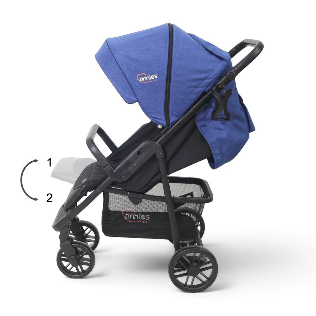 Tinnies Baby Stroller Blue and Black E06-016 at Zubaidas Online Pakistan